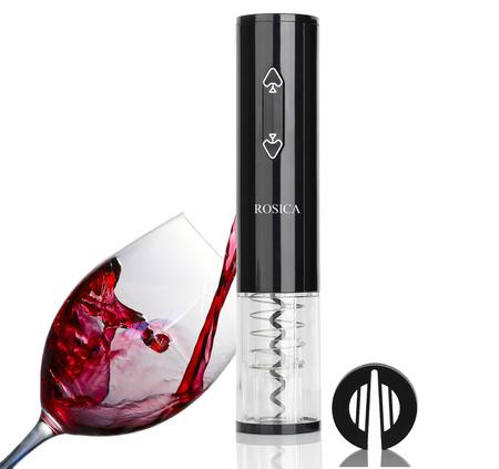Imagem de Abridor de Vinho Elétrico Saca Rolhas automático para Garrafa de Vinho com 4 pilhas inclusas