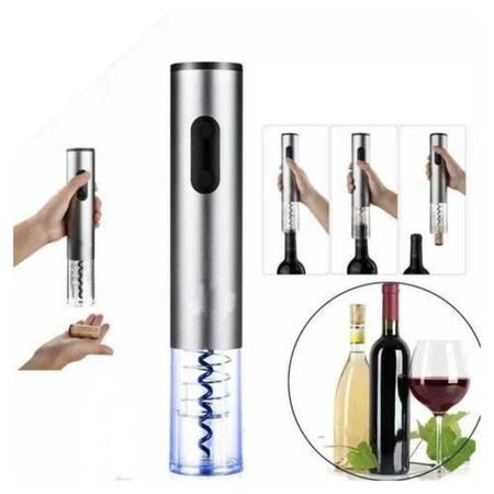 Abridor de Vinhos Elétrico Aço Inoxidável - ZONNE Imagem de Abridor de Vinhos Elétrico Aço Inoxidável