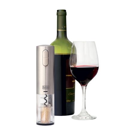 Imagem de Abridor garrafa vinho w10 eletrico recarregavel black decker