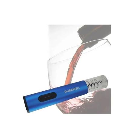 Imagem de Abridor vinho garrafa automatico saca rolha eletrico - azul