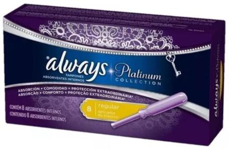 Imagem de Absorvente Always Platinum Absorvente Interno Regular - 8 unidades