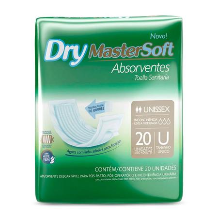 Imagem de Absorvente Geriátrico Mastersoft Dry Com 20 Unidades