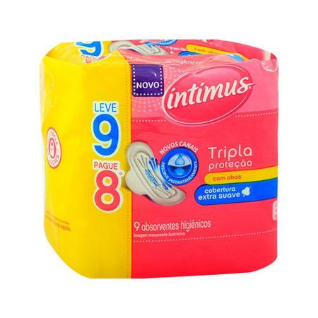 Imagem de Absorvente Intimus Gel Com Abas Suave Leve 9 Pague 8