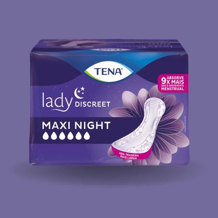 Imagem de Absorvente Lady Discreet Maxi Night C6 Seco  Tena