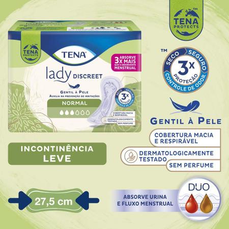 Imagem de Absorvente para Incontinência Urinária Tena Lady Discreet Normal 16 Unidades