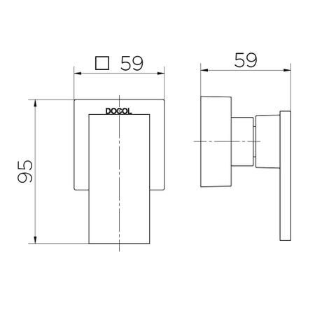 Imagem de Acabamento Base 3/4" Docol New Edge Cobre Escovado 00925769