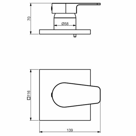 Imagem de Acabamento Monocomando Chuveiro Base Docol 3/4 Preto Fosco