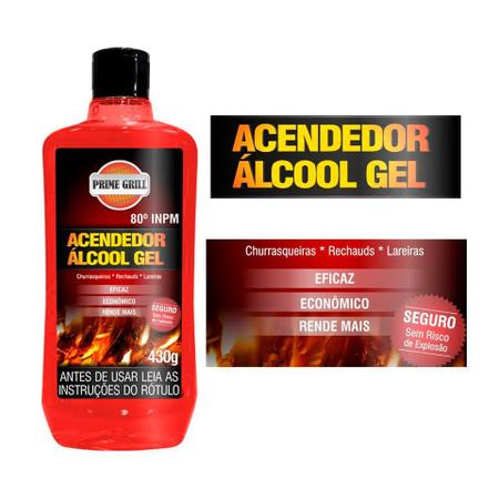 Imagem de Acendedor Álcool em Gel 80 430gr Prime Grill