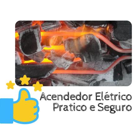 Imagem de Acendedor Elétrico Para Churrasqueiras A Carvão E Lareiras 127v