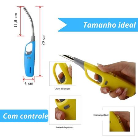 Imagem de Acendedor Flexivel Recarregavel Fogao Churrasqueira Top