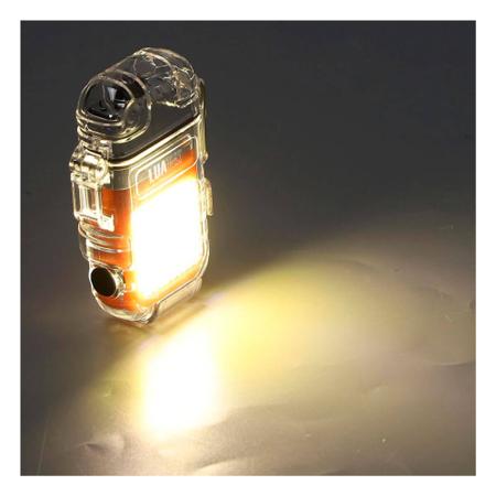 Imagem de Acendedor Isqueiro Plasma Recarregável Com Lanterna Resistente A Vento Forte Água - Luatek