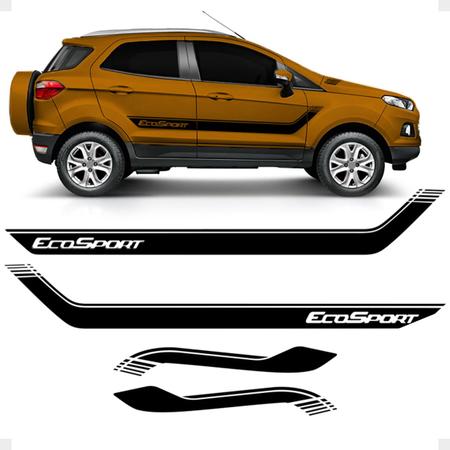 Imagem de Acessório Faixa Lateral Ecosport Adesivo Decorativo Preto