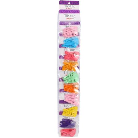Acessorio para Cabelo TIC TAC Colorido 5CM BL.C/06 - Make+ Imagem de Acessorio para Cabelo TIC TAC Colorido 5CM BL.C/06