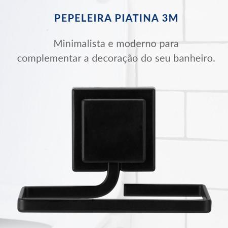 Imagem de Acessorios Banheiro Preto Kit Completo Lavabo Decoração Box conjunto de banheiro preto