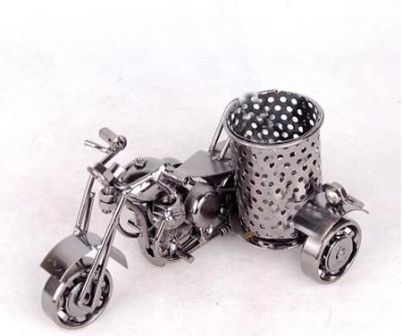 Imagem de Acessórios de armazenamento de mesa, porta-canetas de metal Harley Motorcycle preto