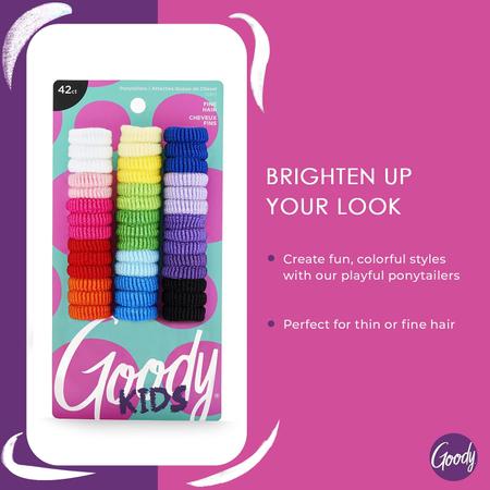 Imagem de Acessórios de cabelo Goody Kids Ouchless Tiny Terry Ponytailers