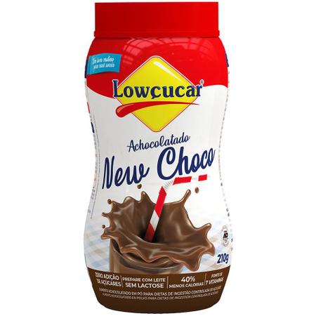 Imagem de Achocolatado Em Pó Diet Sem Lactose New Choco 210g Lowçucar