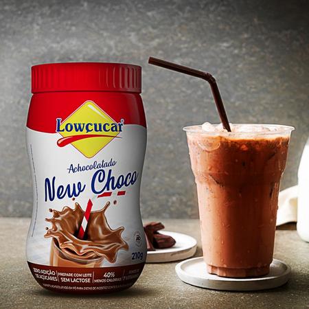 Imagem de Achocolatado Em Pó Diet Sem Lactose New Choco 210g Lowçucar