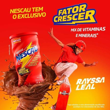 Imagem de Achocolatado em Pó Nescau Nestlé Fator Crescer 370g Lata