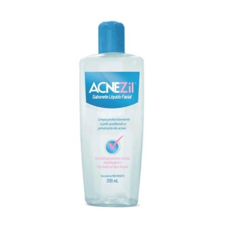 Acnezil Sabonete Líquido Facial 200ml Imagem de Acnezil Sabonete Líquido Facial 200ml