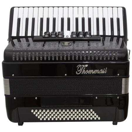 Imagem de Acordeon 80 Baixos 37 Teclas Ta 8009 Preto Thommasi F097