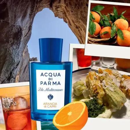 Imagem de ACQUA DI PARMA BLU MEDITERRANEO ARANCIA Di CAPRI EDT 75ML + GEL DE BANHO 40ML + LOÇÃO CORPORAL 50ML.