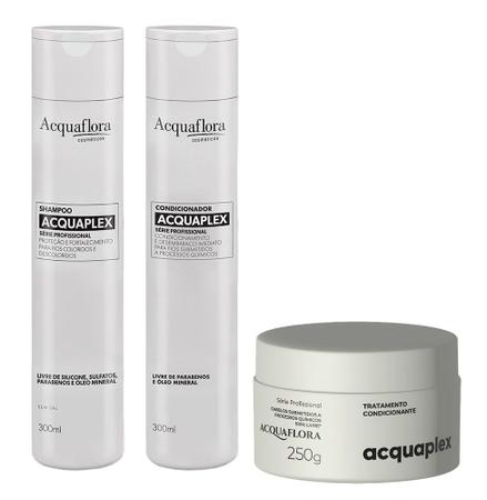 Imagem de Acquaflora Kit Shampoo Condicionador e Máscara Acquaplex
