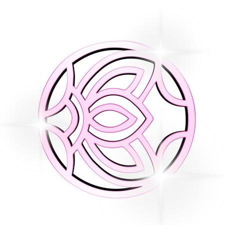Imagem de Acrílico Decorativo Espelhado Rose Em Formato De Flor