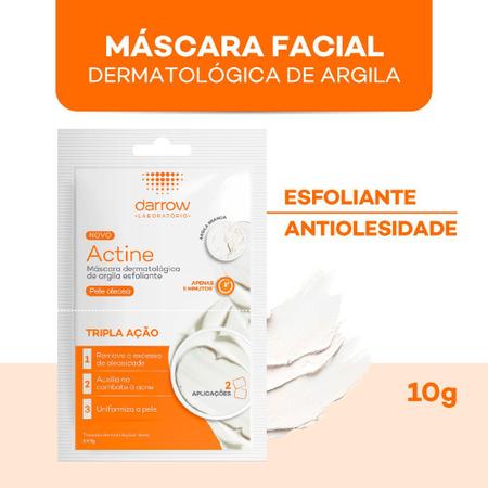 Imagem de Actine Darrow Máscara Dermatológica de Argila Esfoliante Peles Oleosas 2 Sachês de 5g cada