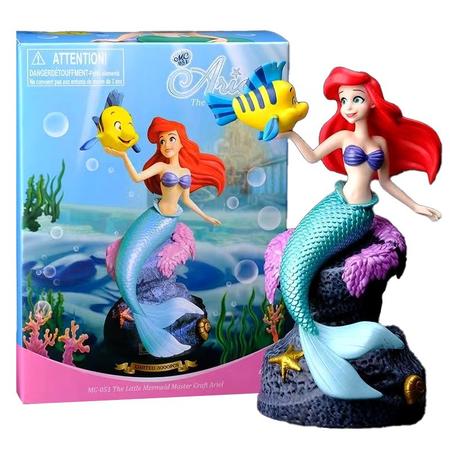 Imagem de Action figure ariel e linguado pequena sereia little mermaid disney 19cm