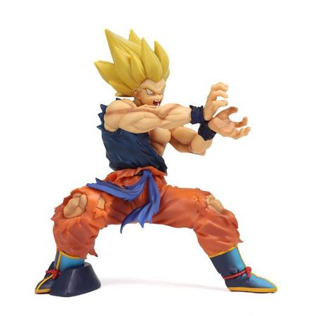 Bandai 44cm dragon ball z anime figuras gk super saiyan lc lenda