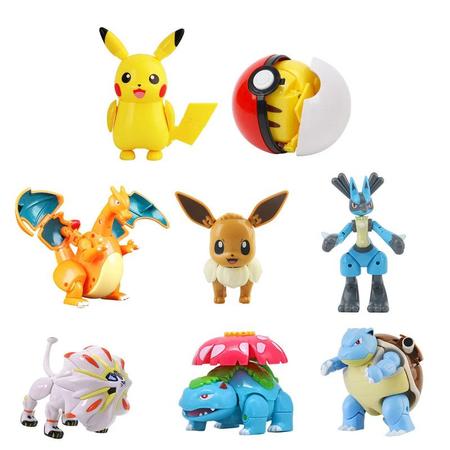 Boneco Pokémon Pikachu Articulado Brinquedo Action Figure em