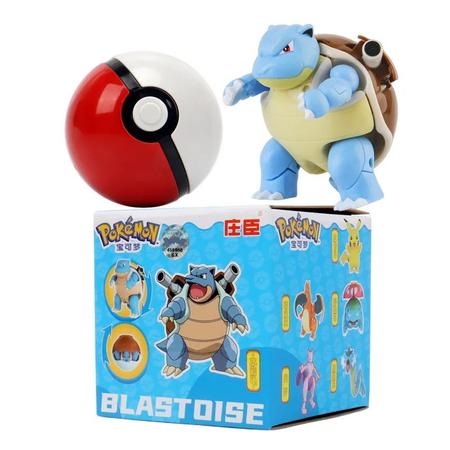 Imagem de Action figure pokemon articulado dentro da pokebola boneco