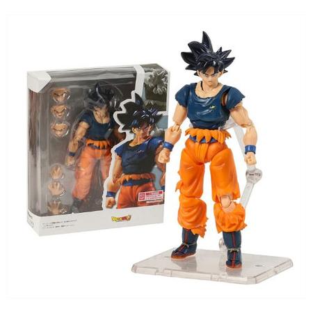 Boneco articulado de brinquedo dragon ball, figura de ação