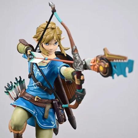 Estátua Link Collectors Edition - The Legend of Zelda Breath of the Wild - First 4 Figures - Colecionáveis - Magazine Luiza