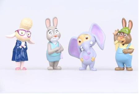 Coleção Zootopia Com 12 Personagens