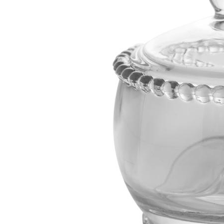 Imagem de Açucareiro 11cm Pearl Com Colher De Cristal Chique Moderno Para Mesa - 1 Unidade