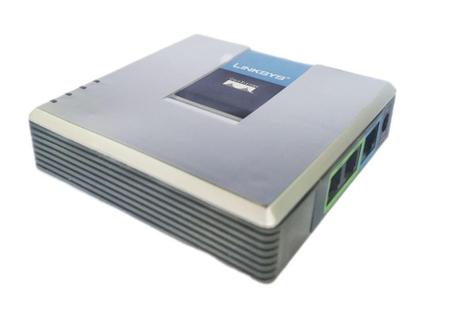 Imagem de Adaptador ata voip 2 portas rj11 linksys pap2t 110/220v br.