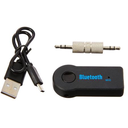 Imagem de Adaptador Bluetooth Auxiliar P2 3.5mm Pra Som Rádio De Carro