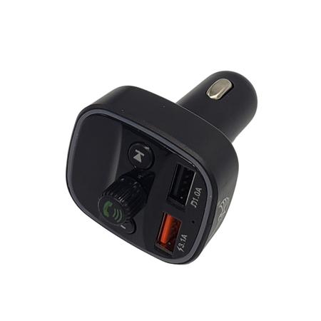 Imagem de Adaptador Bluetooth Carro Carregador USB Transmissor FM
