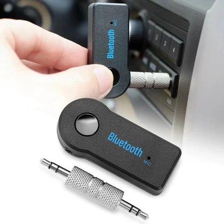 Imagem de Adaptador Bluetooth Veicular com Entrada Auxiliar P2 Carro para Transmissão Automotiva