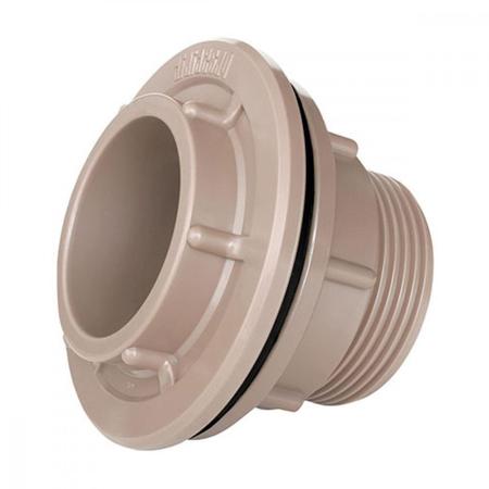 Imagem de Adaptador C/Flange Plastilit F 2 Marrom ./ Kit Com 2 Unidades