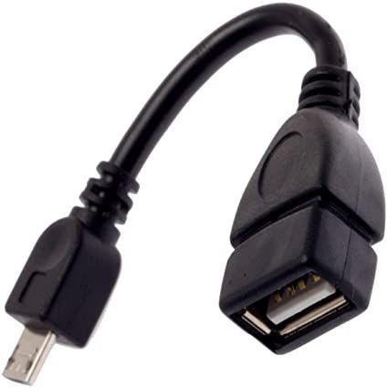 Imagem de Adaptador cabo otg usb x micro usb pendrive em celular v8