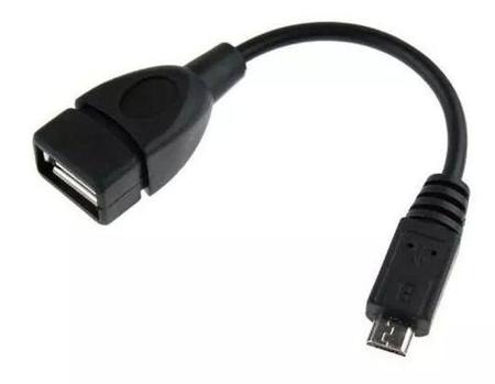 Imagem de Adaptador cabo otg usb x micro usb pendrive em celular v8