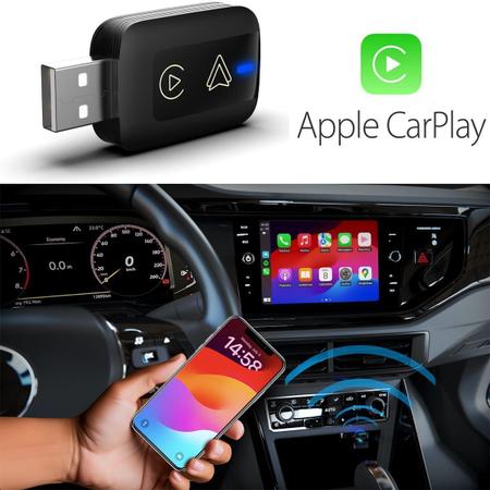 Imagem de Adaptador Carplay Android Auto sem Fio Gol 2018 a 2023 