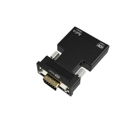 Imagem de Adaptador conversor HDMI para VGA Com saida audio 3.5mm