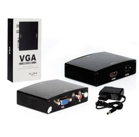 Imagem de Adaptador Conversor VGA para HDMI com Audio RCA