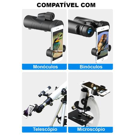 Imagem de Adaptador De Celular Para Telescópio, Binóculo E Microscópio