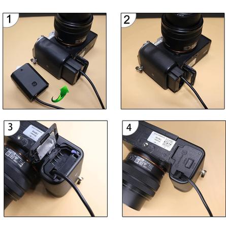 Imagem de Adaptador Dummy Bateria Np-Fz100 Usb Decodificado Power Bank