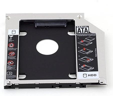 Imagem de Adaptador DVD P/ HD ou SSD Notebook Drive Caddy 9.5mm SATA Exbom